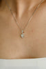 Heart Diamond Pendant In 18k Solid White Gold Thumbnail