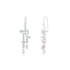 18K White Gold Aquamarine Dangle Earrings Thumbnail