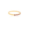 18K Gold Ruby Diamond Eternity Band Thumbnail