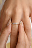 14K White Gold Tourmaline Diamond Adjustable Ring Thumbnail