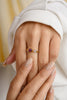 18K Yellow Gold Ruby Diamond Open Ring for Women Thumbnail