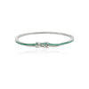 18K Gold Emerald Sleek Bracelet Thumbnail