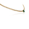 18K Gold Curb Chain Choker Necklace Thumbnail