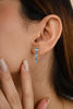 Natural Blue Topaz Gemstone Necklace and Earrings Set Thumbnail