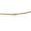 18K Gold Round Cut Emerald Tennis Necklace Thumbnail