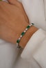 18K Gold Emerald Diamond Designer Bracelet Thumbnail