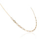 14K Gold Clip On Diamond Chain Necklace Thumbnail