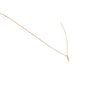 18K Gold Diamond Studded Tiny Cross Necklace Thumbnail