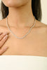 Vintage Style 6.72 Ct  Natural Diamond Wedding Necklace in 14K Gold Thumbnail