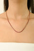 14K Gold Round Ruby 8.54 Carat Contemporary Tennis Necklace Thumbnail