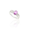 18K Gold Pink Sapphire & Diamond Ring Thumbnail