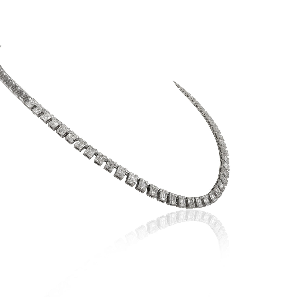 18K Gold Diamond Choker Necklace Image