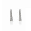 18K Gold Baguette Diamond Dangle Earrings Thumbnail