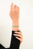 5.75 CTW Forest Green Emerald and Diamond Tennis Bracelet in 14k Gold Thumbnail