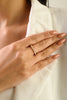 14k Gold Brilliant Cut Diamond Half Eternity Wedding Band Ring Thumbnail