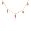 18K Yellow Gold Marquise Drop Necklace Thumbnail