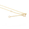 18K Solid Yellow Gold Emerald Teardrop Chain Necklace Thumbnail