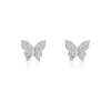 18K White Gold Diamond Butterfly Studs Thumbnail