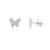 18K White Gold Diamond Butterfly Studs Thumbnail