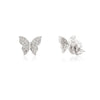 18K White Gold Diamond Butterfly Studs Thumbnail