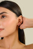 14K Gold Marquise Cut Ruby & Diamond Dainty Stud Earrings Thumbnail