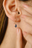 14K Gold Pear Cut Dangle Tiny Earrings Thumbnail