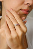 18K Gold Heart Diamond & Oval Ruby Toi et Moi Ring Thumbnail