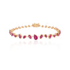 Ruby Gemstone 18k Solid Yellow Gold Unique Bracelet Thumbnail