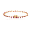 Ruby Gemstone 18k Solid Yellow Gold Unique Bracelet Thumbnail