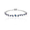 Unique Blue Sapphire Tennis Bracelet Thumbnail