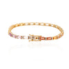 18K Gold Multi Sapphire Tennis Bracelet Thumbnail