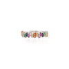 18K Gold Multi Sapphire Eternity Band Thumbnail