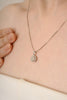 14K Natural Diamond Halo Round Pendant For Christmas Thumbnail