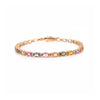 18K Gold Multi Sapphire Tennis Bracelet Thumbnail