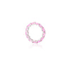 14K Solid White Gold Pink Sapphire Eternity Band Thumbnail