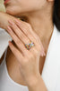 18K Gold Multi Sapphire Band Ring Thumbnail