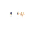 14K Gold Marquise Cut Tiny Stud Earrings Thumbnail