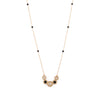 14K Gold Black Onyx & Diamond Art Deco Statement Necklace Thumbnail