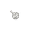 14K Natural Diamond Halo Round Pendant For Christmas Thumbnail