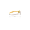 18K Gold Two Toned Emerald & Diamond Ring Thumbnail