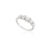 18K Gold Five Heart Diamond Wedding Ring Thumbnail
