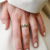 18K Gold Emerald Sapphire Eternity Band Thumbnail