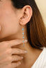 18K Yellow Gold Marquise Blue Topaz Gemstone Drop Earrings Thumbnail