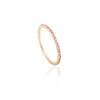 14K Gold Pink Tourmaline Stacking Band Thumbnail