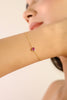 14K Heart Ruby Chain Bracelet For Love Thumbnail