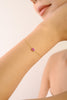 14K Natural Ruby July Birthstone Bracelet For Mom Thumbnail