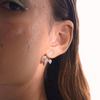 18K Gold Natural Diamond Ear Jacket Earrings Thumbnail