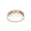 18K Gold Multi Sapphire Half Eternity Band Thumbnail