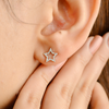 18k Gold Star Diamond Studs Thumbnail