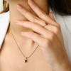 18K Gold Garnet Combo Jewelry Set Thumbnail